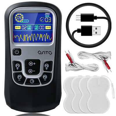 Digital TENS EMS Unit Muscle Stimulator Electric Pulse Massager for Pain Relief
