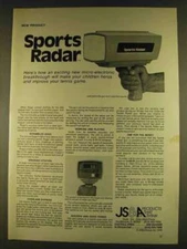 1980 JS&A Sports Radar Gun Ad