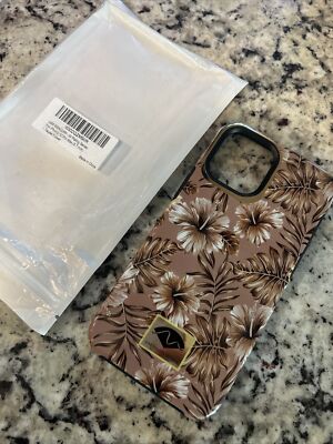 iPhone 12 Pro Max case - Taupe Flower Design