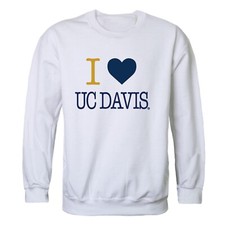 University of California Davis Aggies UCDAVIS I Love Crewneck Sweatshirt Sweater