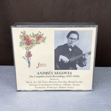 RARE! Andres Segovia: The Complete Early Recordings 2-Disc CD Set by Strings HTF