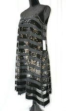 New Ali & Jay Sleeveless Dress Size Small Sequin Striped Gauzy Strappy Party Fun