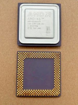 1 Stück AMD AMD-K6 266AFR / Microprocessor 266 Mhz - 321 Pin