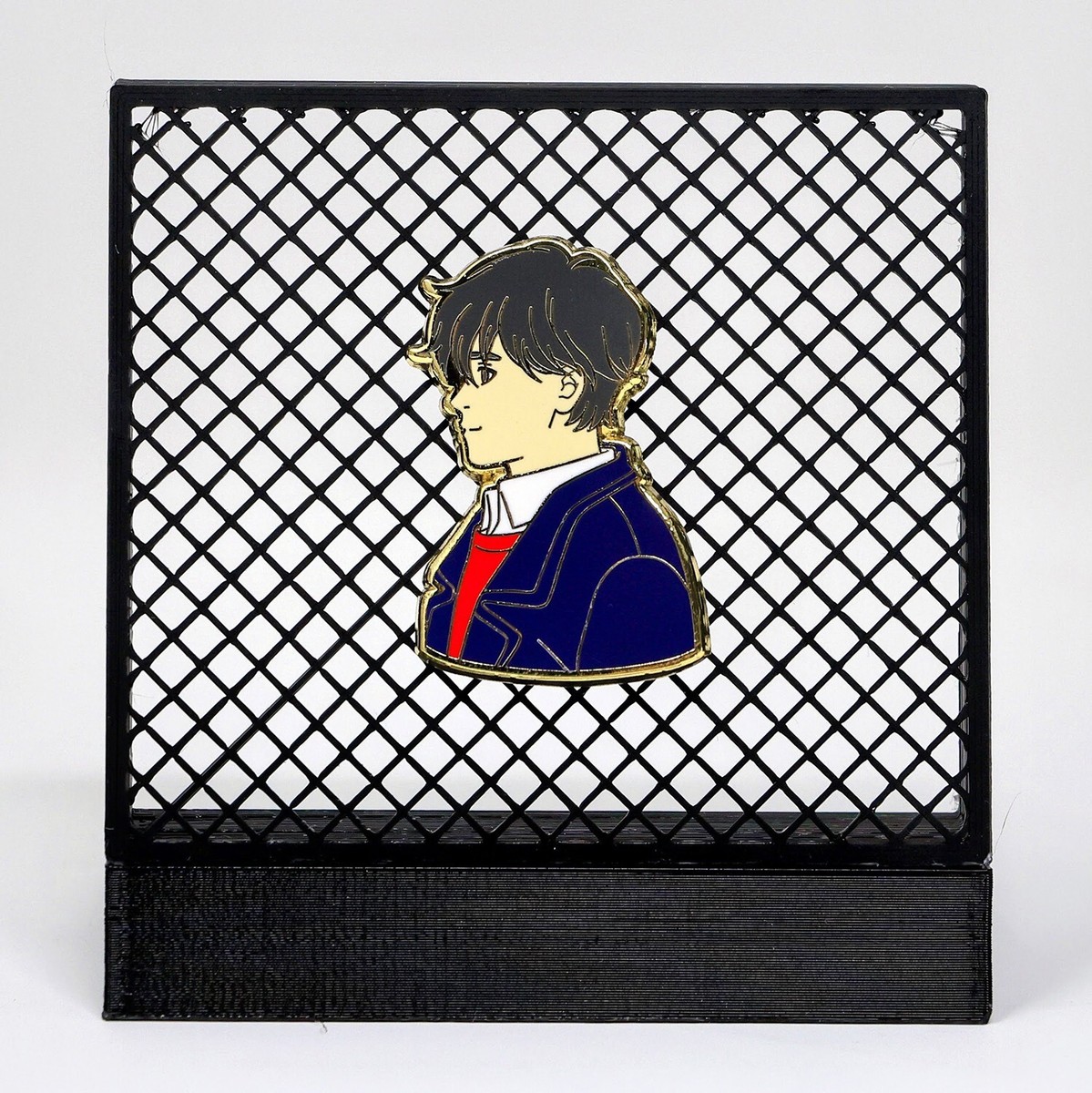 Banana Fish Ash Lynx & Eiji Okumura Portrait Gold Enamel Pin