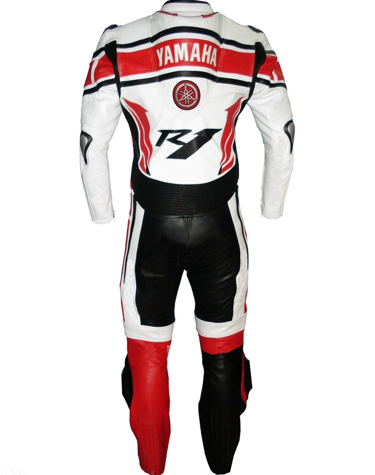 YAMAHA Courses Combinaison de Moto en Cuir Hommes Moto en Cuir Veste Pantalon 52 - Photo 2/3