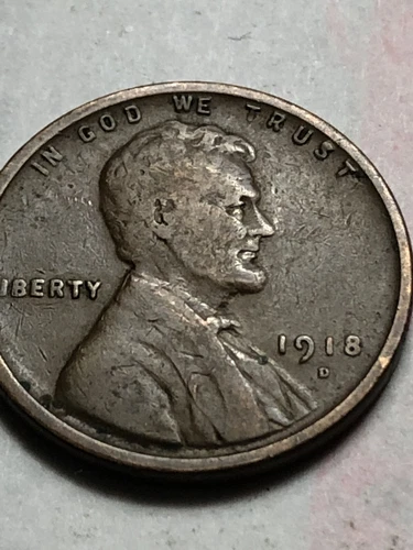 1918-D Lincoln Wheat Cent in  Fine   Lot E13