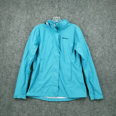 Marmot Jacket Womens S Small Blue PreCip Eco Rain Run Athletic