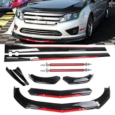 For Ford Fusion 06-2020 Front Bumper Lip Splitter Spoiler Side Skirt Body Kit