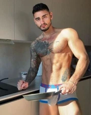 New Men's Andrew Christian White Trophy Boy Boxer w/Contoured Pouch - Gay