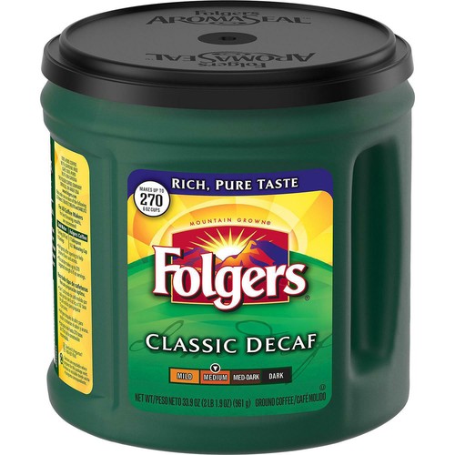 Folgers Decaffeinated Classic Roast Coffee (33.9 oz.) - 第 6/6 張圖片