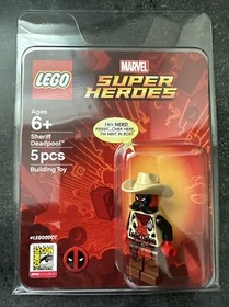 LEGO Marvel SDCC 2018 Exclusive Super Heroes Sheriff Deadpool Minifigure