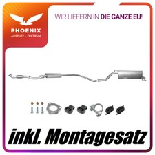 Opel Corsa D 1.4 16V (ab 07/2006-) Auspuffanlage Mittel+Endschalldämpfer