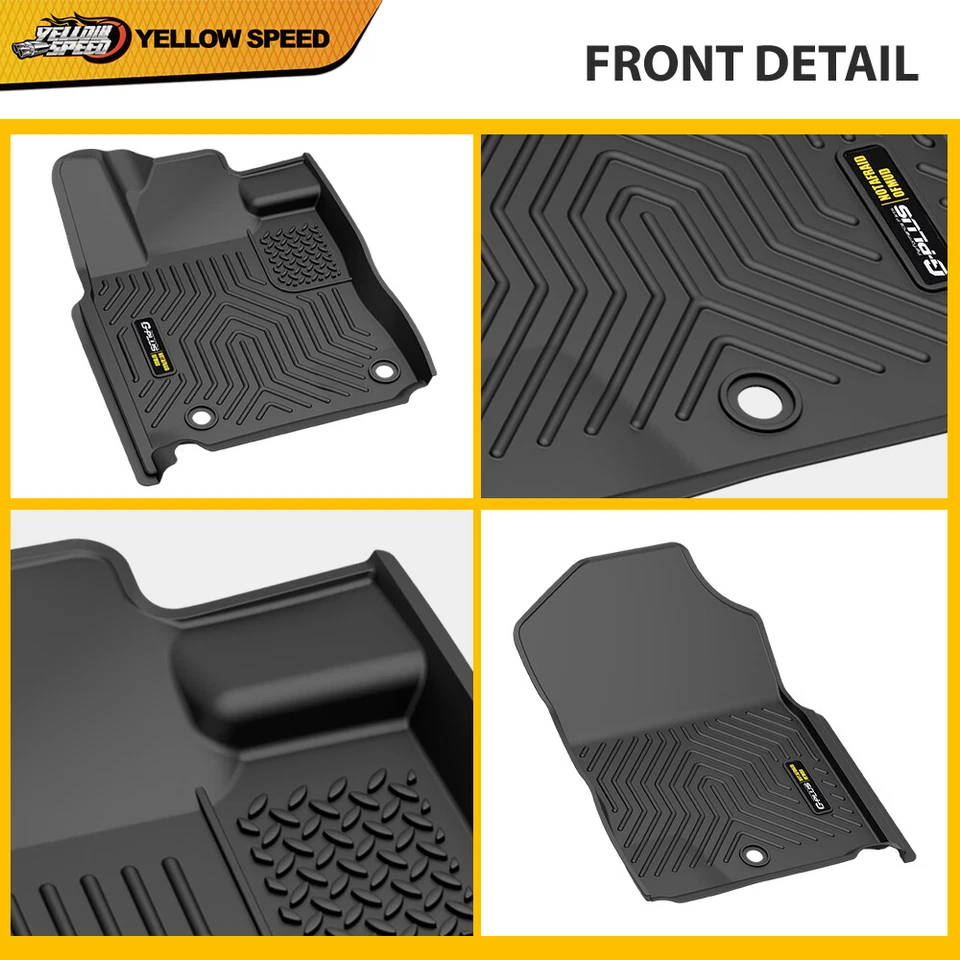 Alfombrillas 3D para todo clima forros de TPE aptas para Toyota Tundra 2014-2021 cabina doble máxima Foto 3 de 4