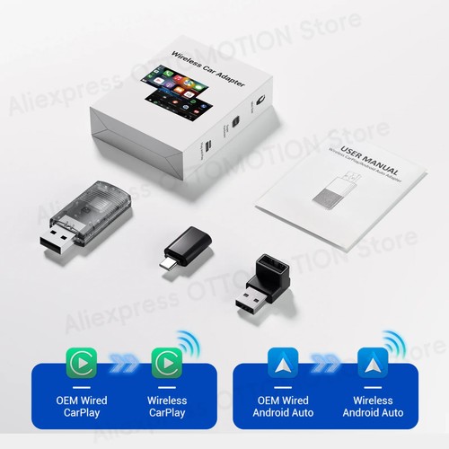Ottomotion Navigatore e Lettore Musicale 2 in 1 Carplay/Android Auto Mini Adattatore - Foto 16 di 16