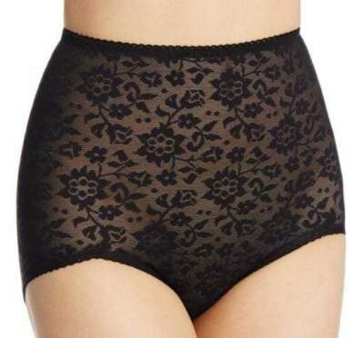 Rago Shapewear Lacette V Leg Black Shaper Brief Plus Size 36/3XL