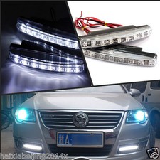 Car DRL Daytime Running Day Time Light Daylight 8LED White Euro Driving Fog Lamp