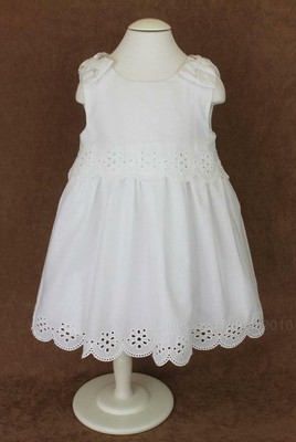 white cotton frock for baby girl