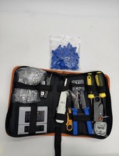 RJ45 Network Cable Crimping Tool Kit with Cable Tester   Brand New