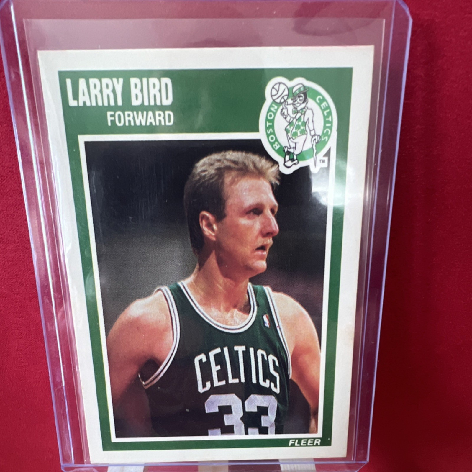 1989-90 Fleer Larry Bird #8 Boston Celtics NBA Original Base Set Basketball Card