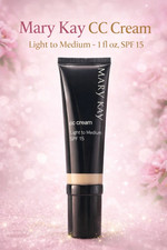 Mary Kay CC Cream Light to Medium SPF 15   1 fl oz / 29 ml NEW Without Box