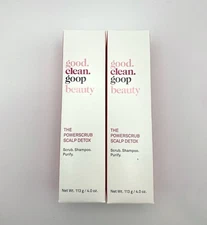 Lot of 2 Good. Clean. Goop Beauty Powerscrub Scalp Detox 4 Oz Ea