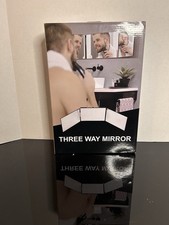 The 360 Mirror - 3 Way Mirror for Self Hair Cutting - Adjustable Trifold Barber