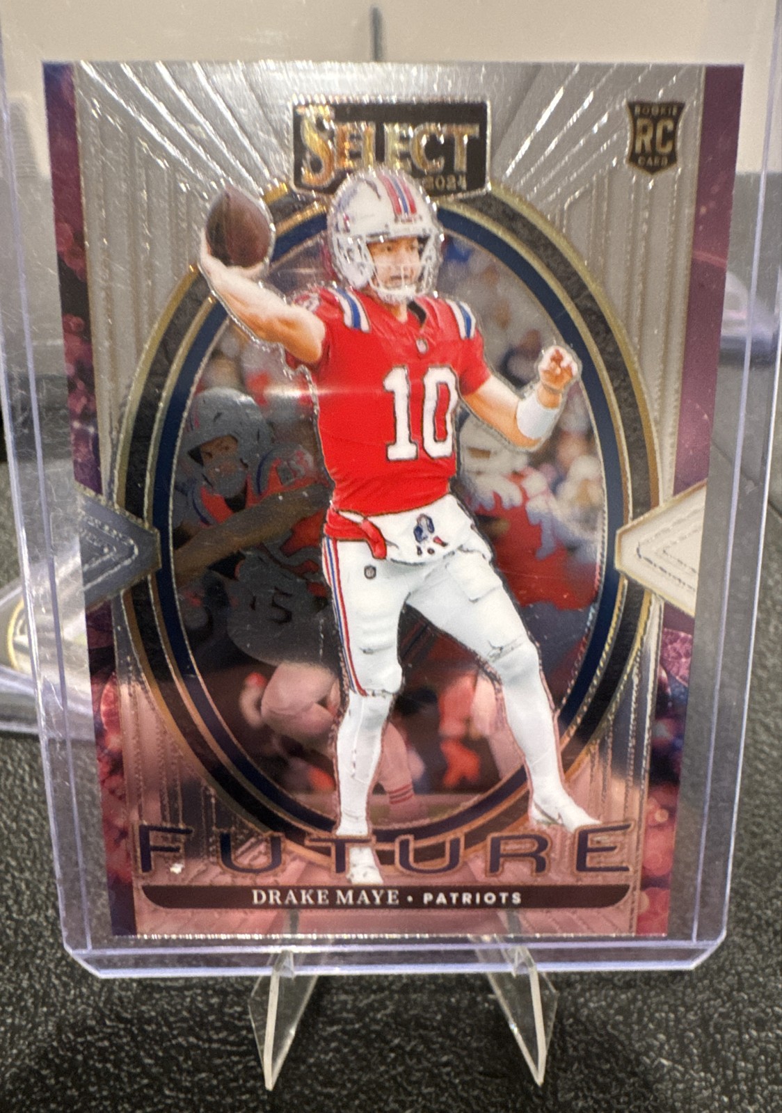 2024 Panini Select - Select Future Drake Maye #5 Silver Prizm (RC)