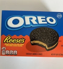 Nabisco Oreo Reese’s Peanut Butter Crème W/oreo Crumbs Limited Edition Cookies