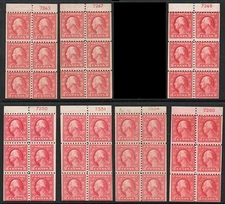 MALACK 425e F/VF to VF OG H/Hr, Plate Number Pane, Y..MORE.. c3747