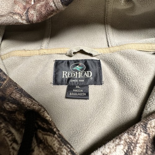 RedHead Men’s XL Realtree Camo Hunting Hoodie Fleece Lined Pullover - Picture 6 of 7