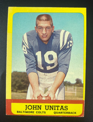 1963 Topps - Johnny Unitas #1 Colts - EX