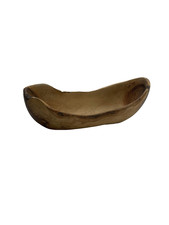 Hand Carved Rustic Wooden Bowl 12" Live Edge Natural Wood Centerpiece Decor Bowl