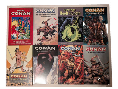 8 DIFFERENT CONAN GRAPHIC NOVELS  - ALL FROM DARK HORSE