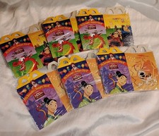 Set Of 6 1998 Mulan McDonalds Happy Meal boxes 2 different designs - never used
