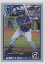 2018 Panini Donruss Rated Rookies Stat Line Career /500 Dominic Smith #47 0k5t