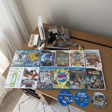 Nintendo Wii White Console RVL-001 Bundle w/Controller, Accessories  15 Games 