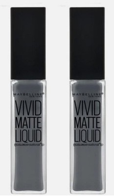 LOT OF (2) Maybelline Color Sensational Vivid Liquid Lipstick #55 Sinful Stone