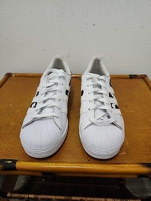 adidas Originals Superstar Sneakers, White Leather, Men's  6.5