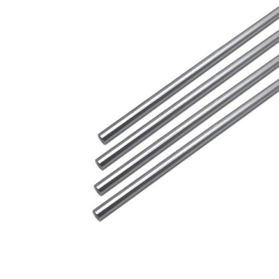 4PCS 8mmX 500mm (0.32'' x 19.69'') Case Hardened Chrome Plated Linear Motion Ro...