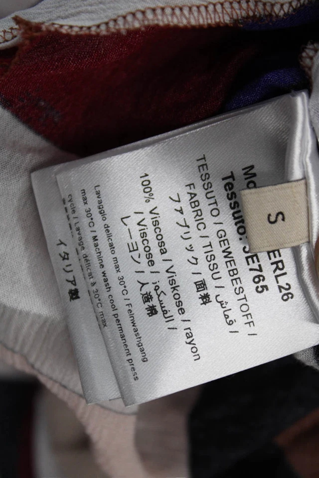 Maxi Vestido Emilio Pucci Mujer Caftán Negro Geométrico Cuello Alto Talla S Foto 4 de 4