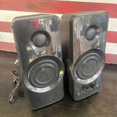 Blackweb BWA15HO110 2.0 Wired Computer Speakers 3.5mm Jack Black