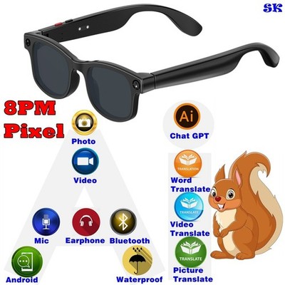 AI sunglasses Video Recording Eyewear Eyeglass Chat-GPT AI Smart Glasses