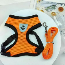 No-Pull Mesh Pet Harness  Leash Small Dog Cat Vest Harness Breathable