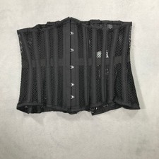 Orchard Corset Women's 30 Black Mesh Underbust Lace Up and Hook Bone 