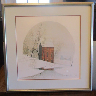 1982 pencil signed lithograph by P. Buckley Moss No. 90 of 5000