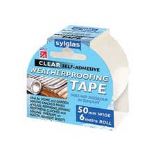 Sylglas Weatherproofing Tape 50mm x 6m Clear