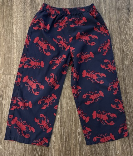 LL Bean Lobster Pajama Pants Kids Size 4 So Cute! - Picture 3 of 3