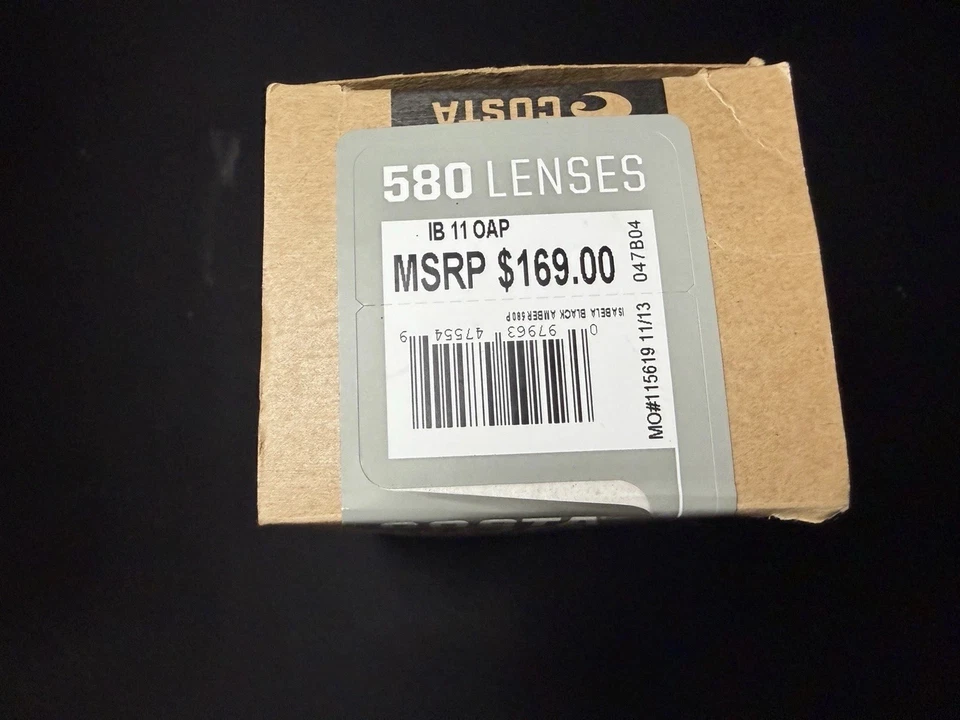 Costa Del Mar Isabela Negro Ámbar 580 Polarizado Foto 2 de 4