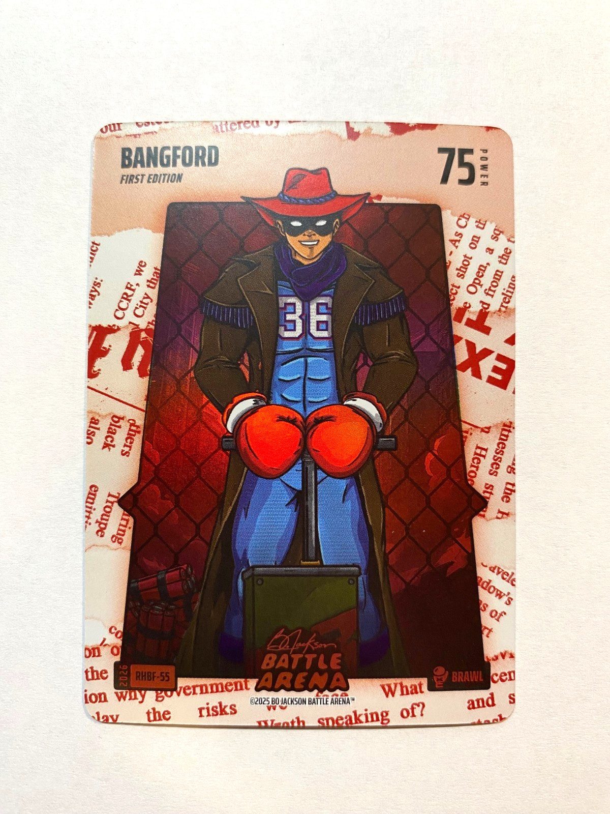 2026 Battle Arena BANGFORD Wyatt Langford Red Headlines Battle Foil SSP RHBF-55