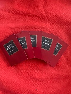   Lot 5 Pasha de Cartier Edition Noire Eau de Toilette EDT Sample 0.25 oz total